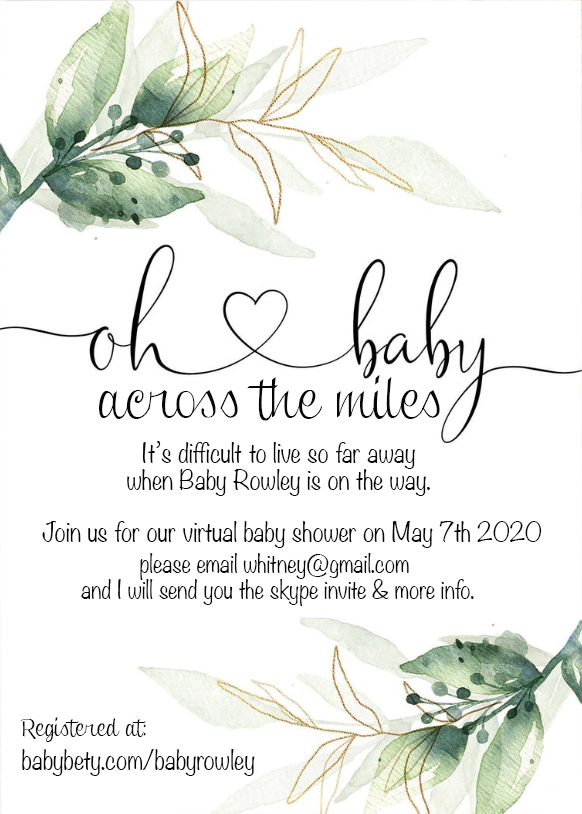 hosting a virtual baby shower